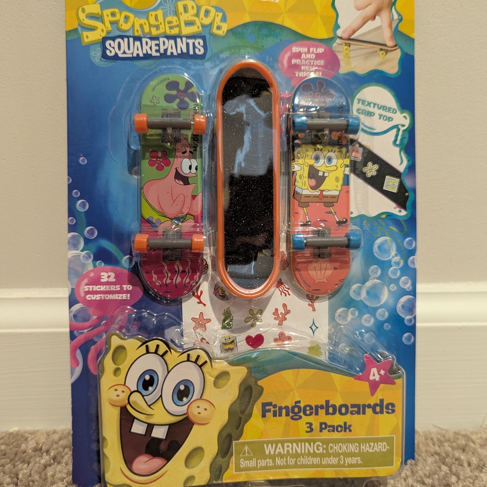 SpongeBob SquarePants Colorful Fingerboards Set